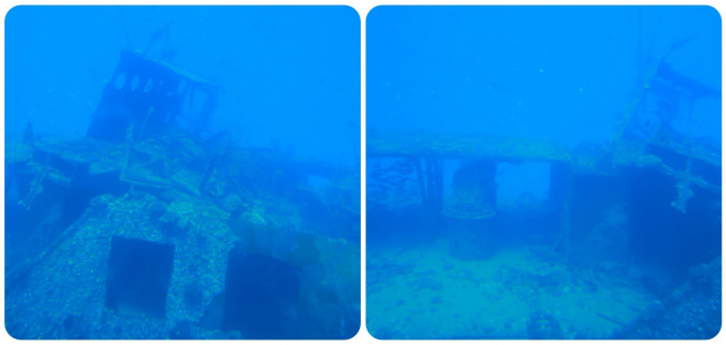 Xác tàu đắm dưới đại dương