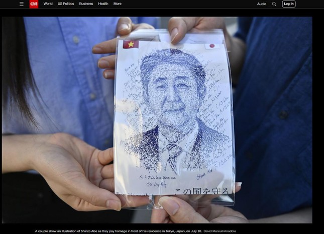 Bức ảnh của Duy Đông được đài CNN đăng tải. (Ảnh chụp màn hình)