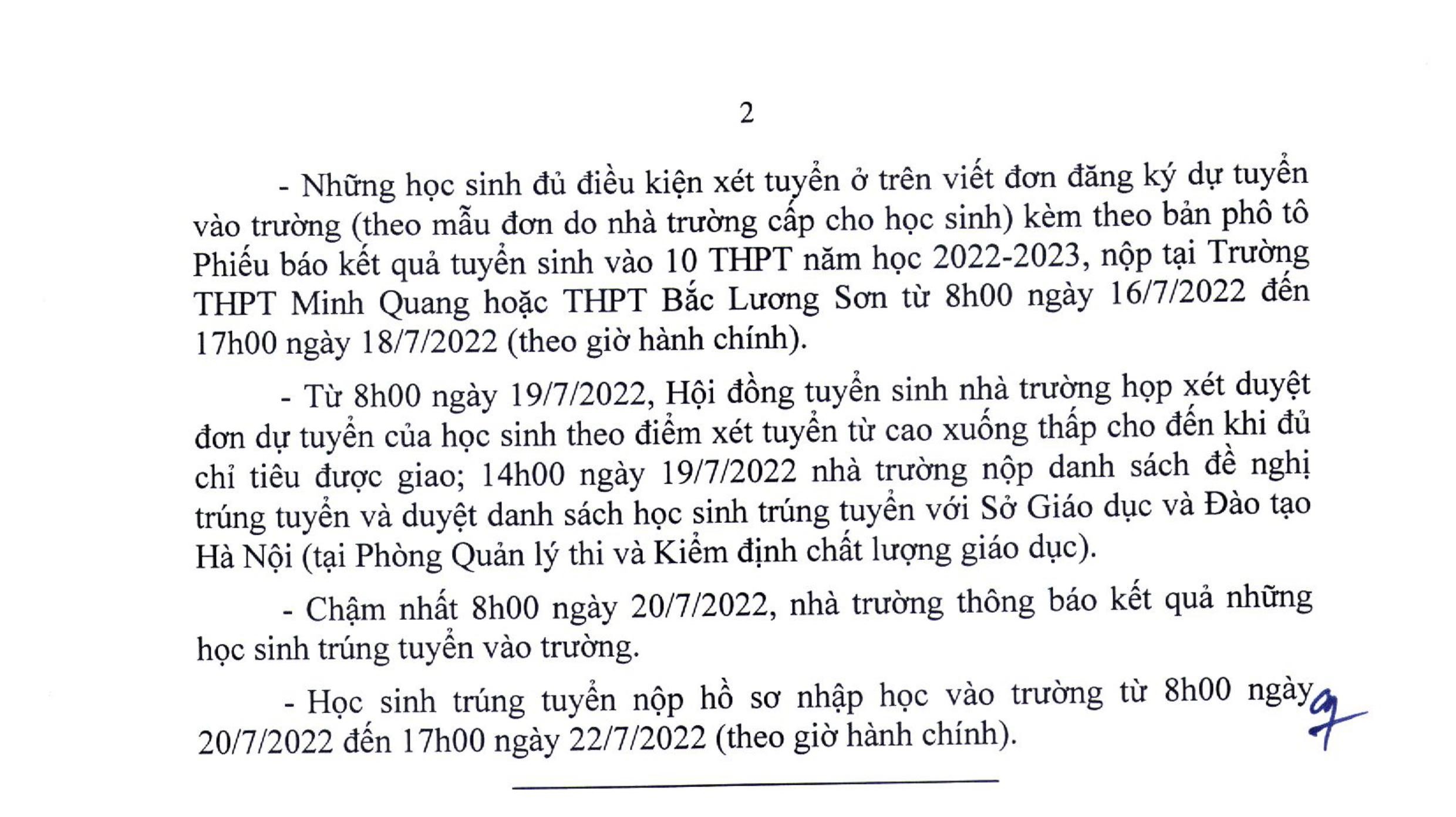 Hà Nội hạ điểm chuẩn vào lớp 10 năm học 2022-2023 - 2