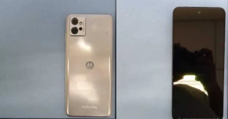 Hình ảnh điện thoại Moto G32 bị rò rỉ của Motorola.
