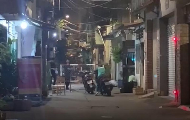 Công an phong tỏa hiện trường.