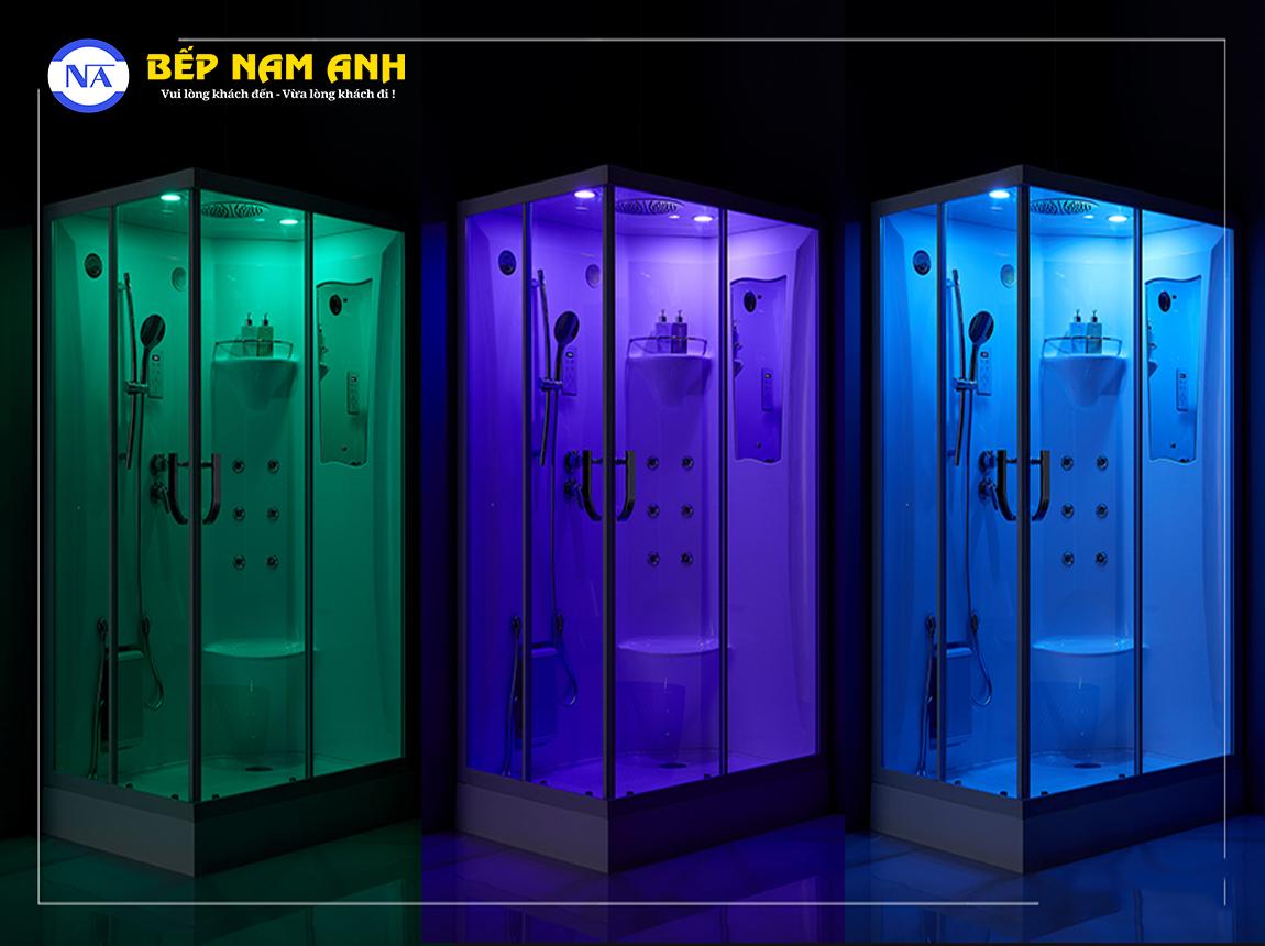 Hệ thống đèn led đa sắc màu của phòng xông hơi Monaco