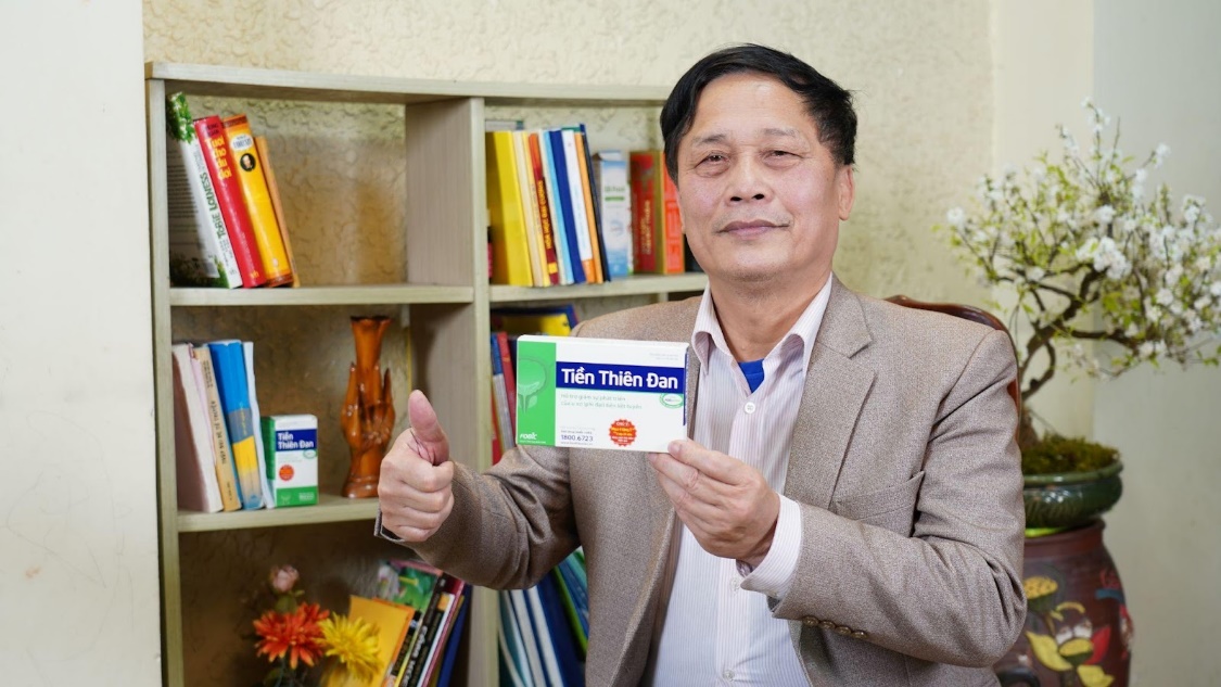 Chú Nguyễn Xuân Trường (SN.11, ngõ 188, Vương Thừa Vũ, HN) bệnh nhân thoát phì đại tiền liệt tuyến nhờ Tiền Thiên Đan