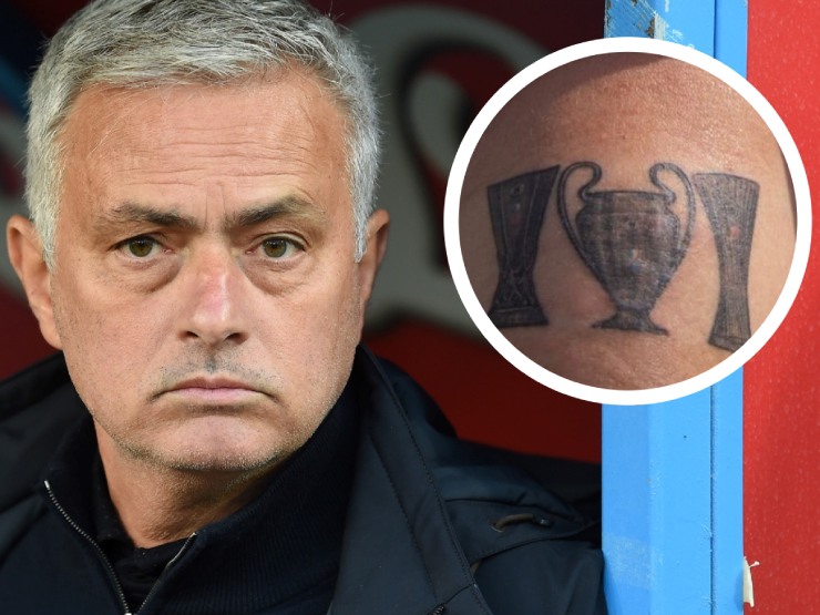 Bóng đá - Tin mới nhất bóng đá tối 18/7: HLV Mourinho khoe hình xăm 3 cúp châu Âu cực "độc"