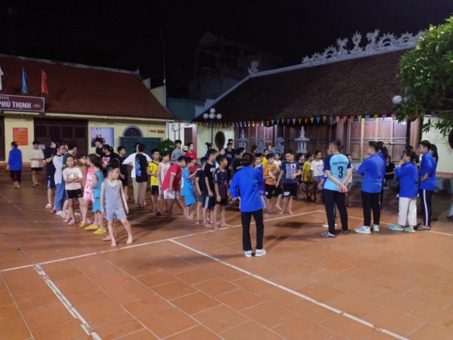 Không gian gắn kết các thành viên trong mỗi buổi sinh hoạt hè