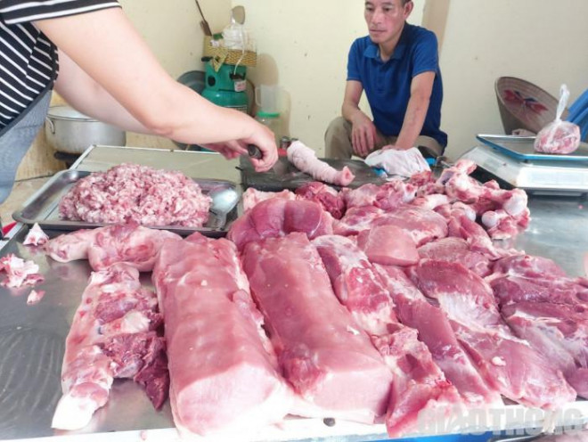 Tuần qua, giá thịt lợn đã tăng 40-45 nghìn đồng/kg