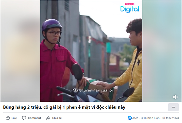 “Anh Shipper” tập 6 - Bùng hàng 2 triệu, cô gái bị 1 phen ê mặt vì độc chiêu này - thu hút hơn 51 triệu lượt xem