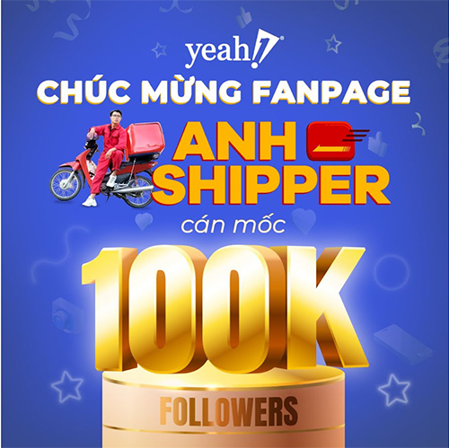 Fanpage “Anh Shipper” đạt hơn 100.000 người theo dõi, có 11 tập với lượt xem hơn 10 triệu lượt mỗi tập