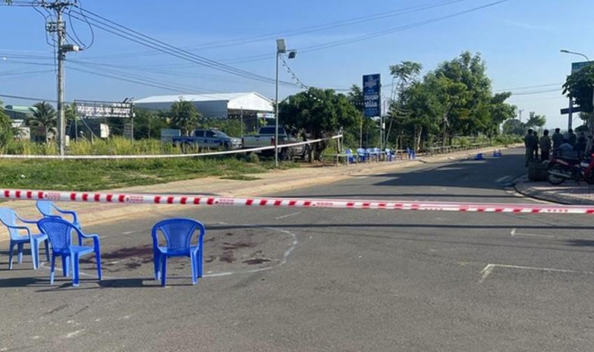 Hiện trường vụ án. Ảnh PĐ