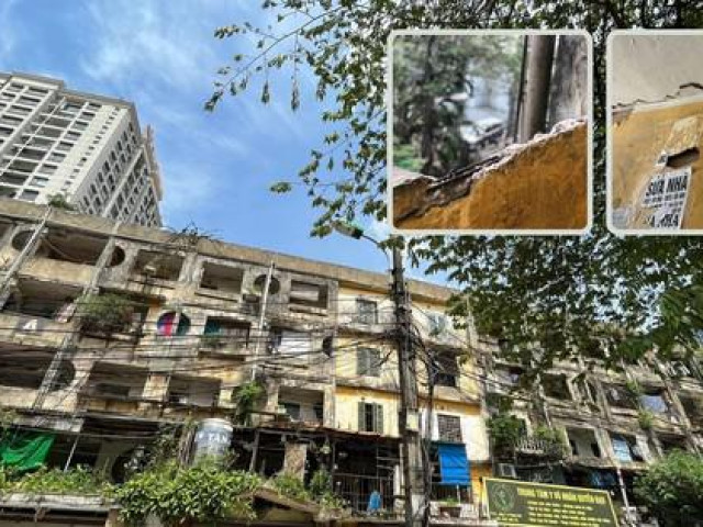 Tin tức trong ngày - Bên trong những khu tập thể cũ chờ sập, nguy hiểm cấp độ D