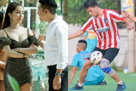 Việt Anh có “hot” bằng cầu thủ bóng đá 9X "mồ hôi nhễ nhại" khi đóng cặp cùng Quỳnh Nga