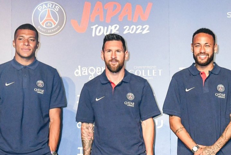 Messi - Neymar - Mbappe được chào đón nồng nhiệt tại Nhật Bản