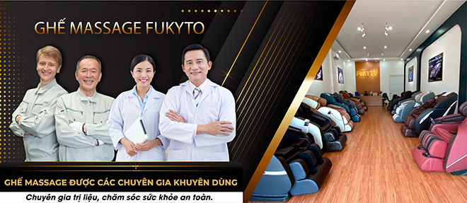 Ghế massage Fukyto được các kỹ sư và đặc biệt là được bác sĩ tham gia sáng chế