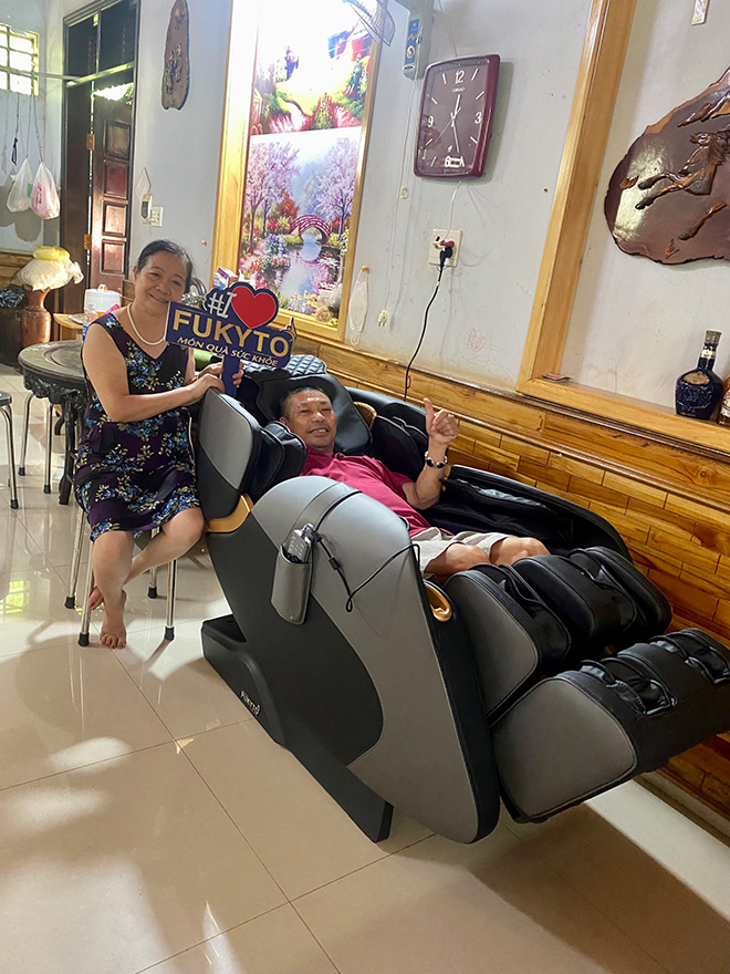Sử dụng ghế massage Fukyto giúp nâng cao chất lượng cuộc sống