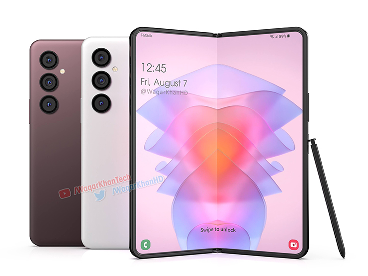 Ảnh concept Galaxy Z Fold 4.