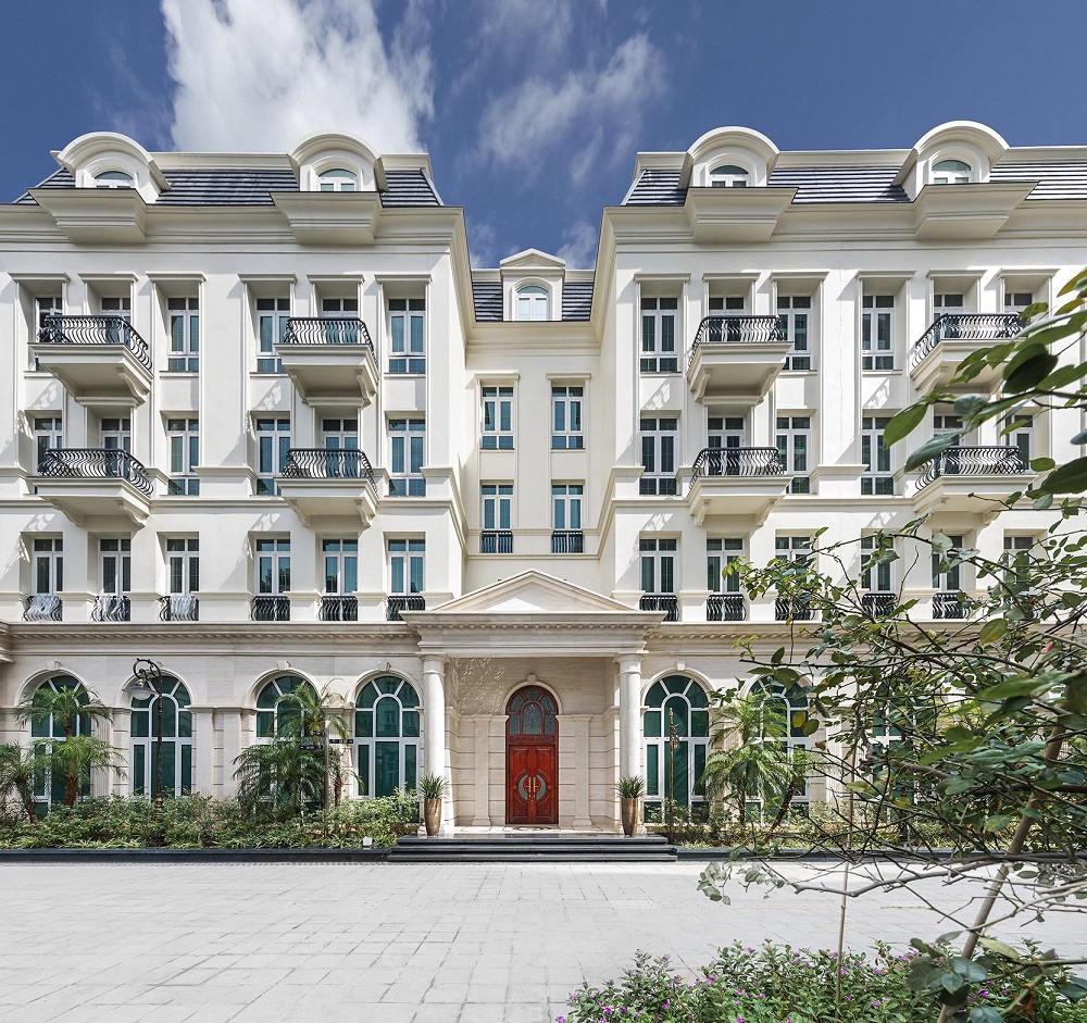 Thế minh đường tại các dự án của Văn Phú - Invest (Minh họa: khu biệt thự Grandeur Palace - Giảng Võ)