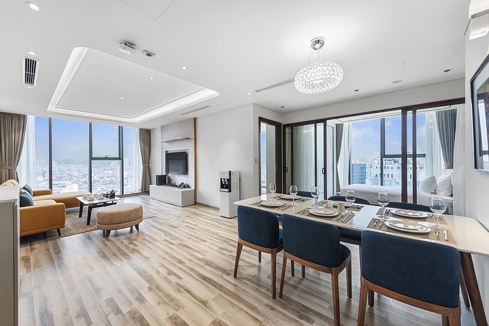 Văn Phú - Invest bố trí sắp xếp các phòng chức năng trong căn hộ một cách thông minh, đảm bảo thông gió, thoáng khí, ánh sáng chan hòa