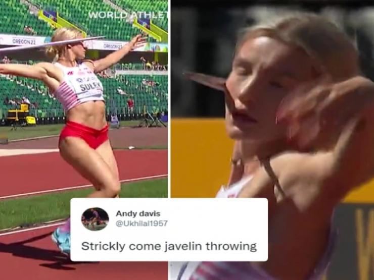 Thể thao - Xôn xao điền kinh: Mỹ nữ phóng lao kì dị, người lạ "phá" đường đua