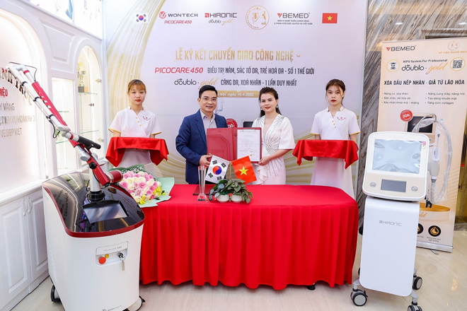 Lễ ký kết chuyển giao công nghệ Mỹ viện Thanh Trúc – BEMED