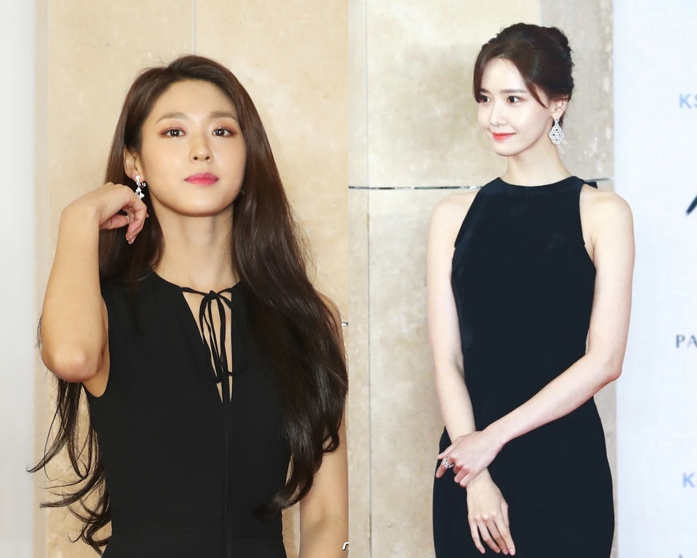 Cùng xuất hiện tại sự kiện "Asia Artist Awards" 2018, Seolhyun và YoonA đều mặc trang phục tone đen.