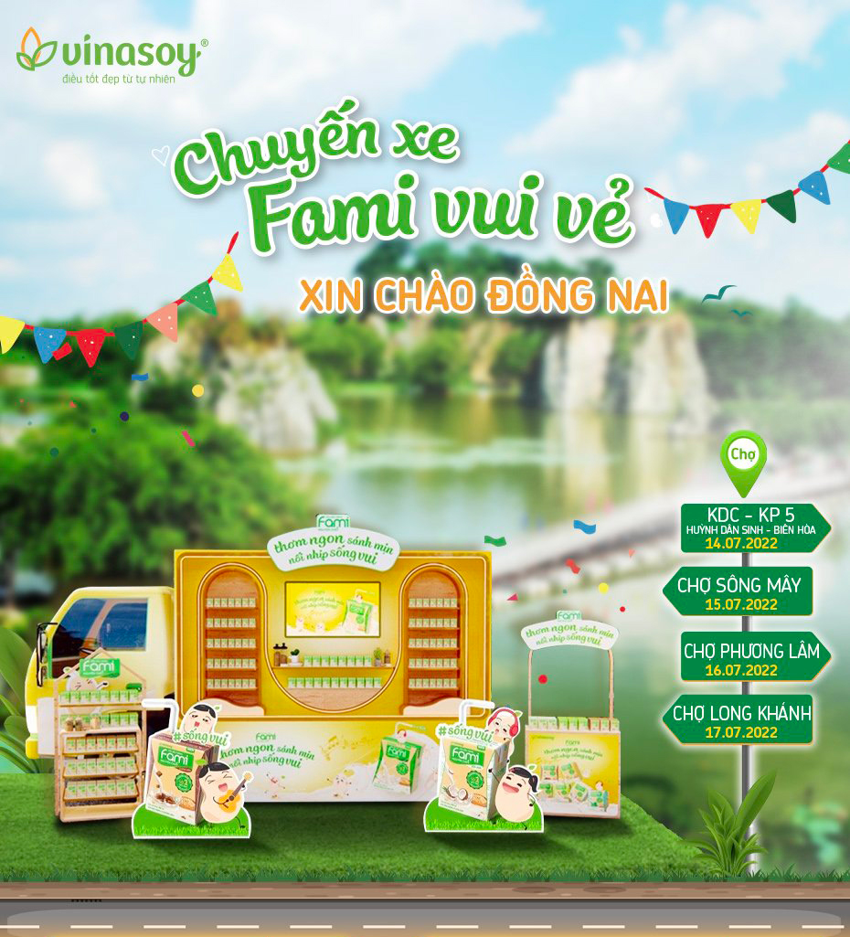 Hành trình của Chuyến xe Fami vui vẻ tại Đồng Nai