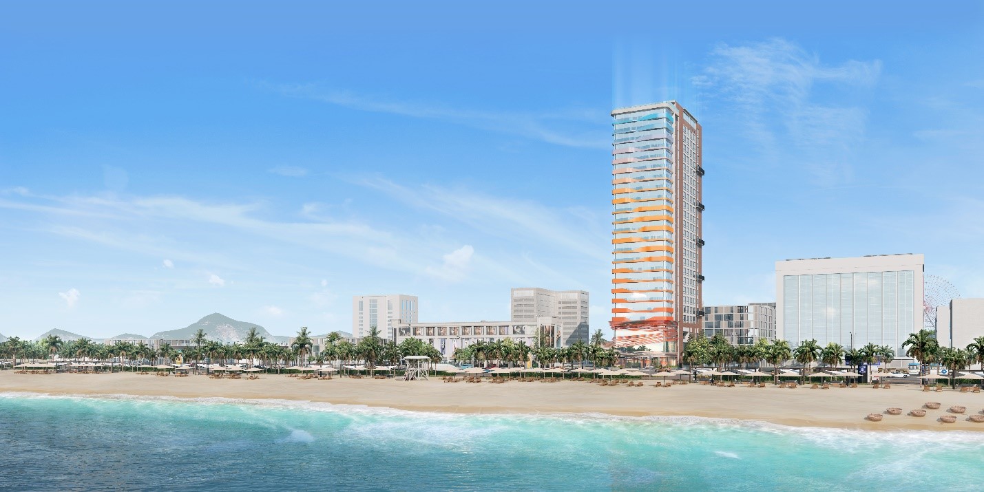 Điểm đắt giá của Felicia OceanView Apart-Hotel là sở hữu tọa độ hoàng kim trực diện bờ biển Mỹ Khê, trên “tuyến đường tỷ đô” Võ Nguyên Giáp