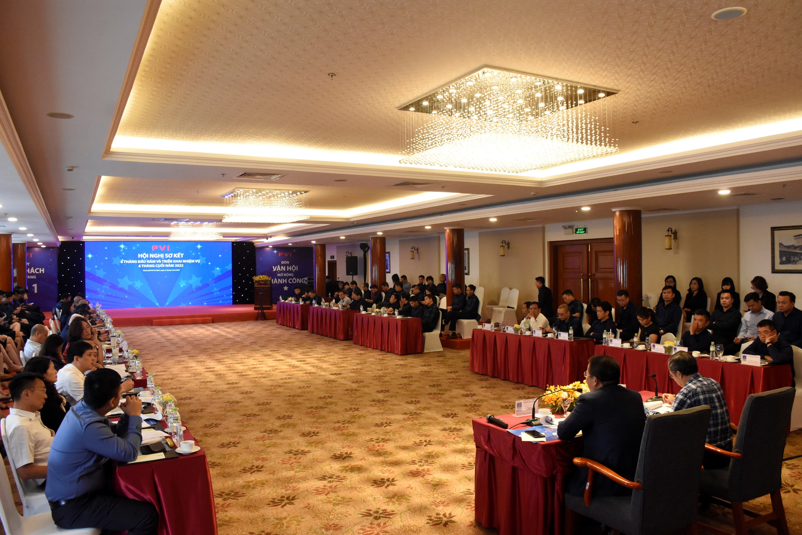 Toàn cảnh Hội nghị Sơ kết 6 tháng đầu năm 2022 của Bảo hiểm PVI