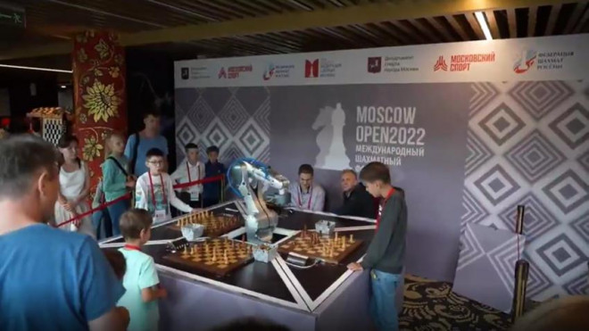 Vụ tai nạn xảy ra trong khuôn khổ giải đấu cờ vua Moscow Chess Open 2022, diễn ra từ ngày 13 đến 20-7. Ảnh: RT