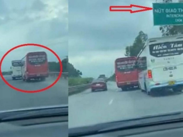 Tin tức trong ngày - Cục CSGT vào cuộc vụ 2 xe khách "vờn" nhau trên cao tốc Hà Nội-Thái Nguyên