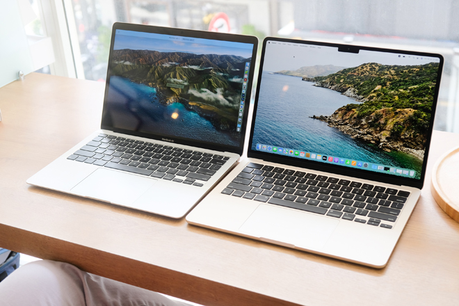 Macbook Air M2 có thiết kế thanh thoát hơn tiền nhiệm
