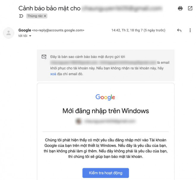 7 dấu hiệu cho thấy tài khoản Google đã bị xâm nhập - 1