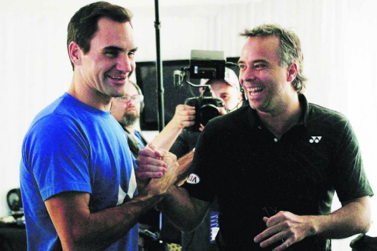 Gonzalez (phải) 41 tuổi đã giải nghệ cách đây 10 năm, nói về tương lai của Federer, tay vợt sắp bước sang tuổi 41