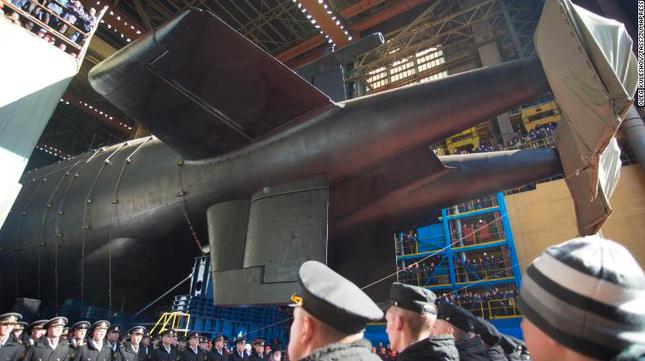 Một phần của tàu ngầm Belgorod trong bức ảnh được chụp năm 2019