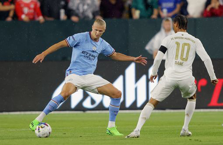 Tân binh Erling Haaland được đá chính khi cùng Man City đại chiến Bayern Munich