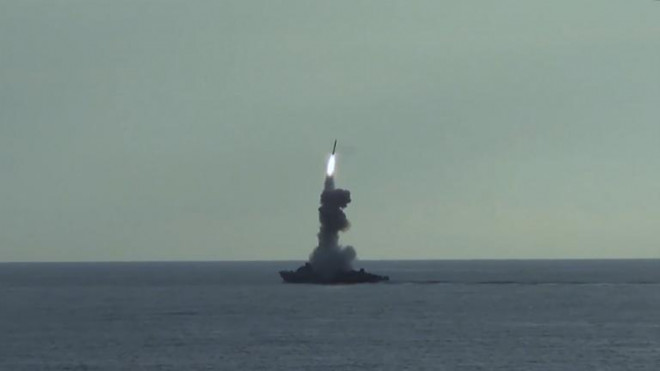 Tên lửa của lực lượng Mosocow đã bắn trúng cơ sở hạ tầng quân sự và kho dự trữ vũ khí ở Ukraine. Ảnh: Bộ Quốc phòng Nga.