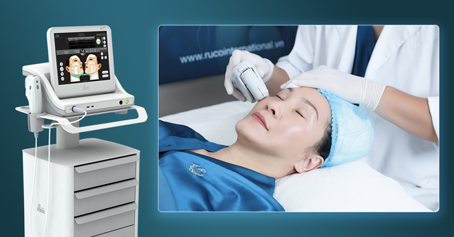 Hồng Đào thực hiện nâng cơ Ultherapy tại Ruco International Clinic