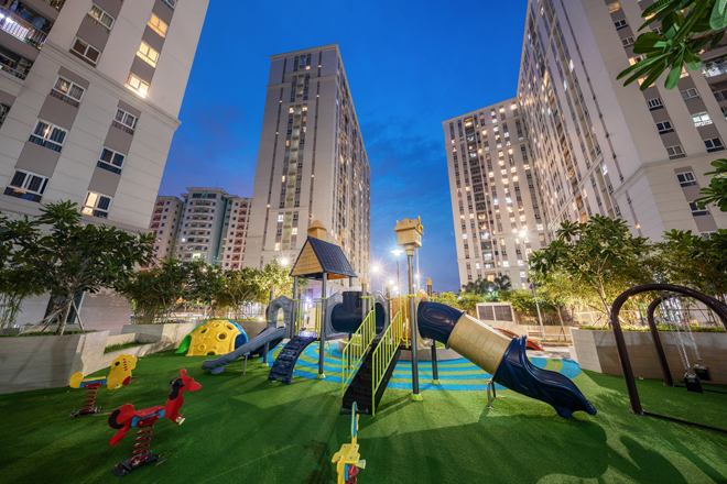 Khu căn hộ Imperial Place của N.H.O vừa được bàn giao đã có rất đông cư dân đến sinh sống.