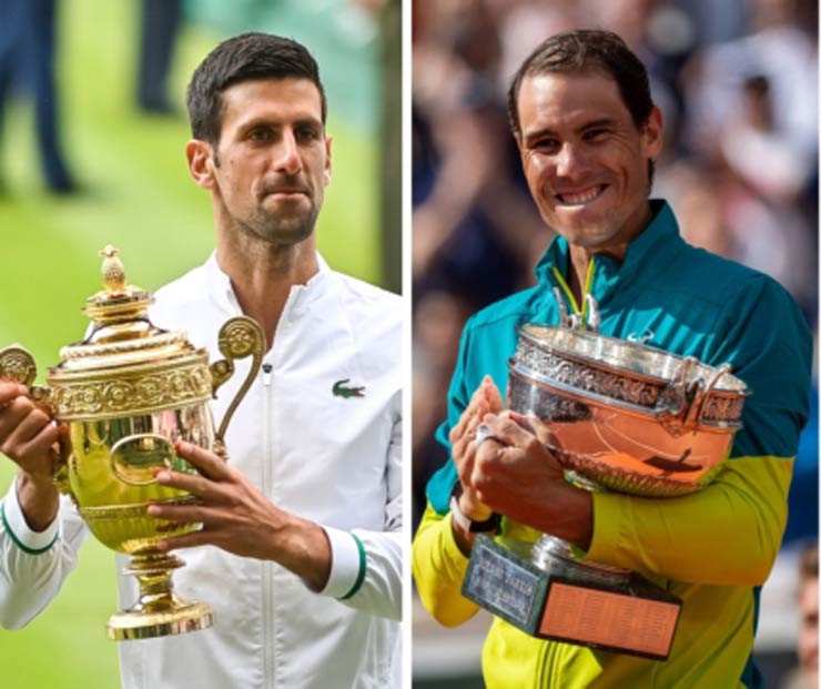 Djokovic và Nadal đã thâu tóm 3 trong 4 Grand Slam năm nay