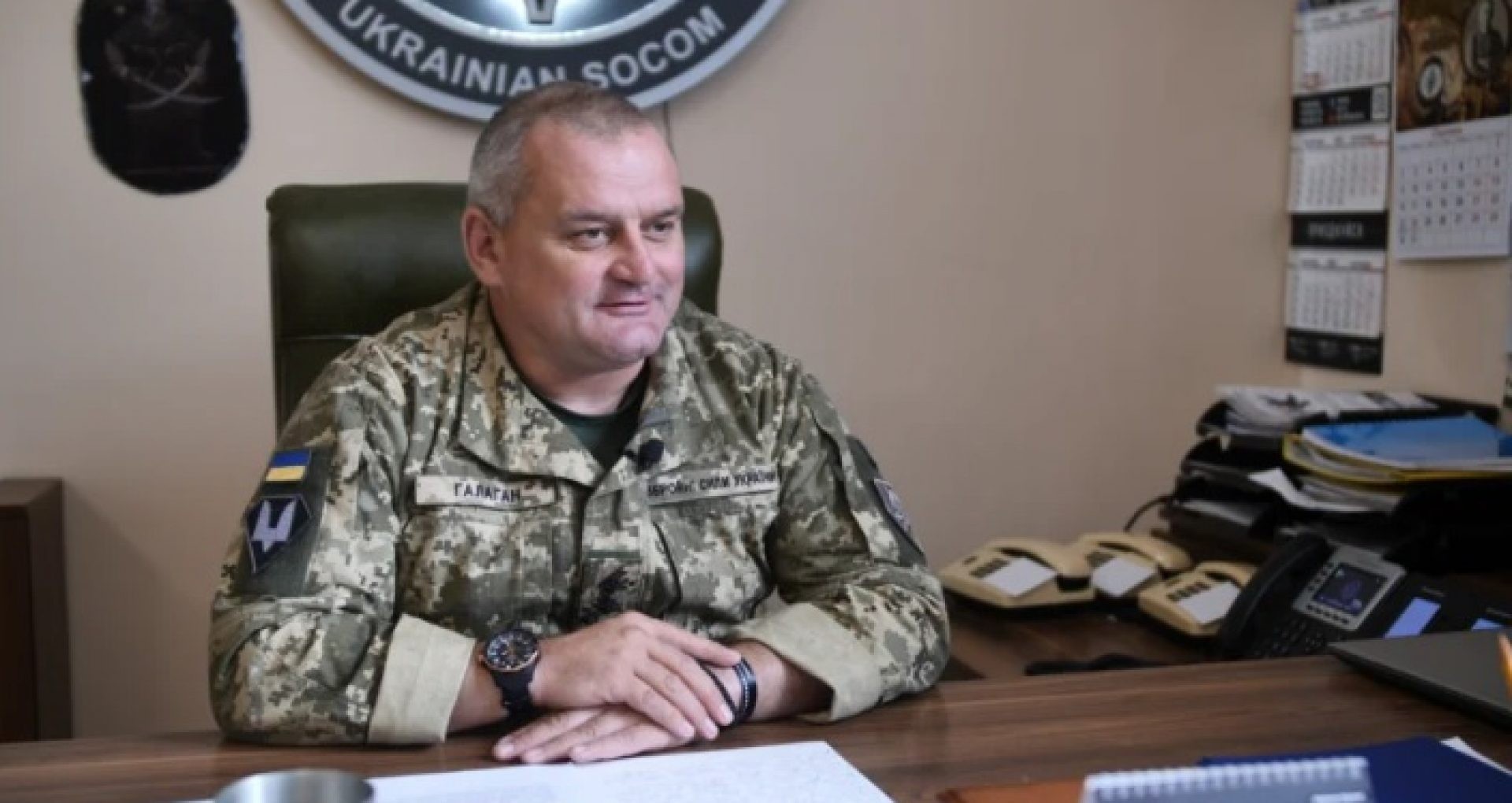 Ông Grigory Galagan – chỉ huy Lực lượng hoạt động đặc biệt ở mặt trận phía đông (ảnh: Garda)