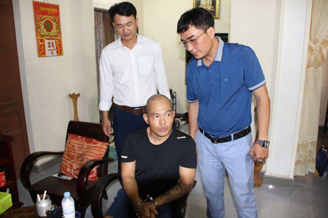 Đối tượng Bùi Ngọc Bảo Trung cùng tang vật