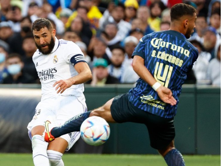 Bóng đá - Kết quả bóng đá Real Madrid - Club America: Siêu phẩm Benzema, kịch tính 2 quả penalty (Giao hữu)