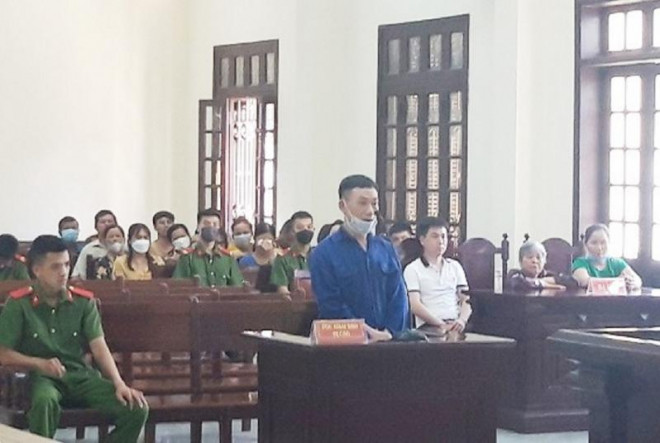 Nguyễn Văn Hải tại phiên tòa sơ thẩm.