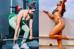 Thể thao - Người đẹp thể hình Diễm Trân có đai nâu Karate, vòng ba 94cm nhờ chăm bơi lội