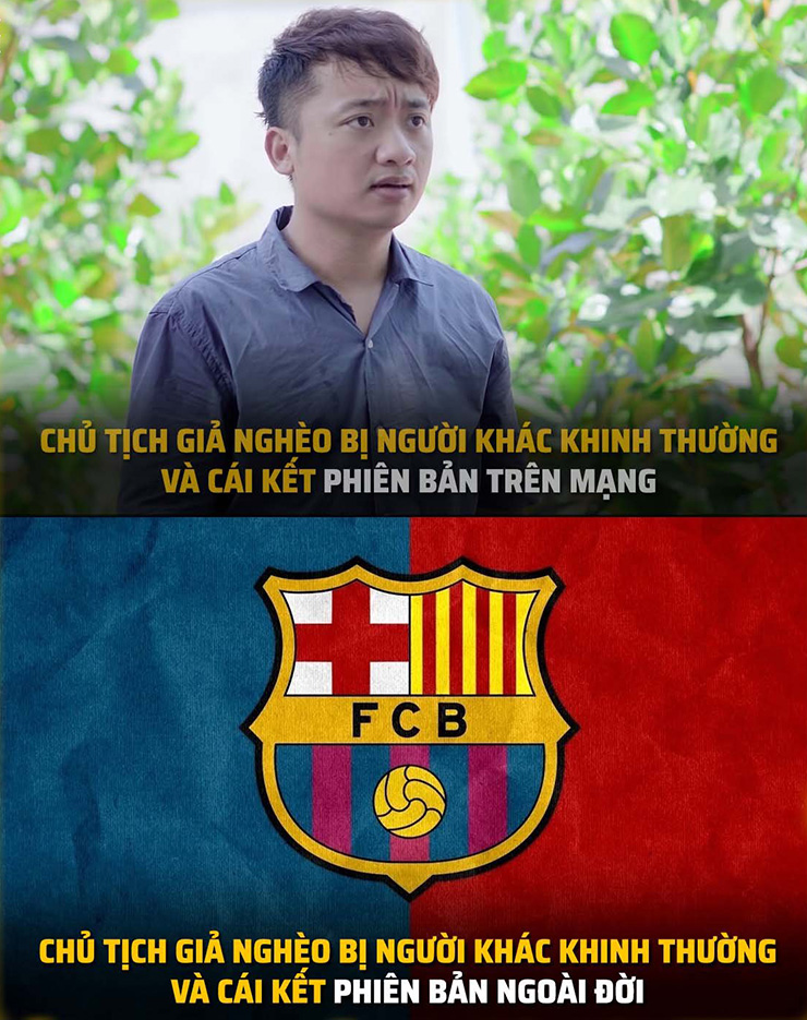 Chủ tịch giả nghèo phiên bản Barcelona.