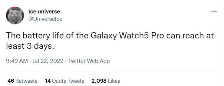 Trước ngày ra mắt, giá cả và thời lượng pin Samsung Galaxy Watch 5 bị rò rỉ - 3