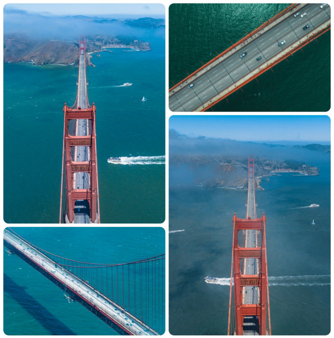 Ngắm kiệt tác kiến trúc cầu Cổng Vàng đẹp mơ màng trong sương giăng - 4