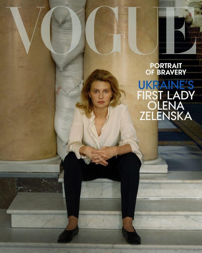 Bà Zelenska xuất hiện trên tạp chí Vogue. Ảnh: Instagram