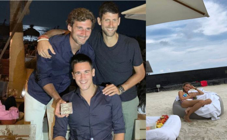Djokovic tận dụng khoảng thời gian trống để du lịch cùng người thân