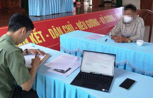 Ông H.H.H (chủ tài khoản TikTok "H.H" làm việc với cơ quan công an.