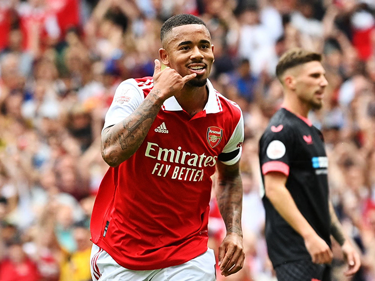 Bóng đá - Video bóng đá Arsenal - Sevilla: Jesus lập hat-trick, "hủy diệt" 6 bàn (Giao hữu)